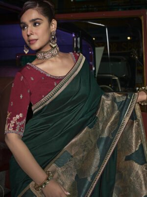 Amber Shine – Warm Toned Silk Saree