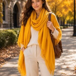 Mustard Wool Shawl