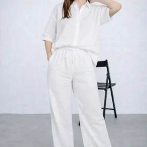 Spark Branded Women’s Premium Co-ord Set – White